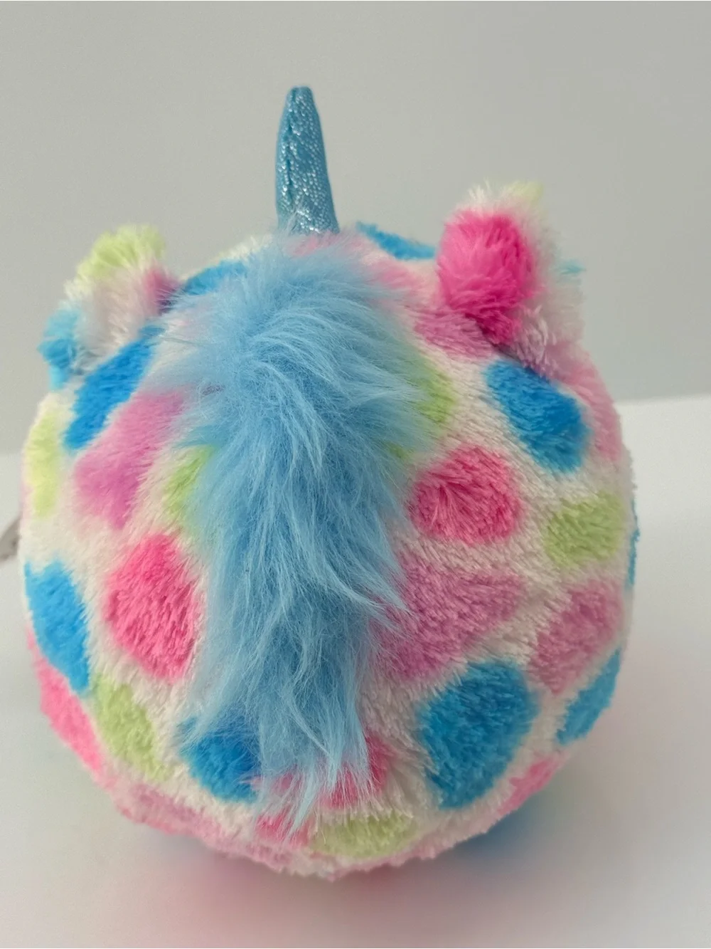 Able Beanie Ballz Plush Unicorn - Pink Blue Green